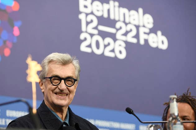 Wim Wenders bei der Pressekonferenz der internationalen Jury auf der Berlinale 2026 76. Internationale Filmfestspiele Berlin im Hotel Grand Hyatt. Berlin, 12.02.2026