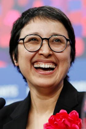 Shahrbanoo Sadat bei der Pressekonferenz zum Kinofilm No Good Men Kabul Jan auf der Berlinale 2026 76. Internationale Filmfestspiele Berlin im Hotel Grand Hyatt. Berlin, 12.02.2026