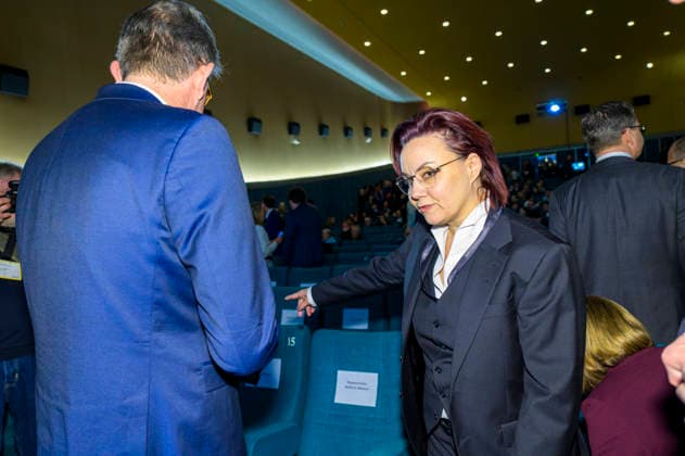 Weimer + Müntefering EUR, Deutschland, Berlin. 12.02.2026: Staatsminister Wolfram Weimer, Beauftragter der Bundesregierung für Kultur und Medien und Michelle Müntefering, CEO und Sprecherin des Gesamtvorstands der Produktionsallianz beim Deutschen Produzententag 2026 in Berlin. Unter dem Motto Gemeinsam stärker: Deutschlands Filmwirtschaft im internationalen Wettbewerb bringt der Deutsche Produzententag 2026 vor Eröffnung der Berlinale zentrale Akteurinnen und Akteure der nationalen und internationalen Filmwirtschaft zusammen.