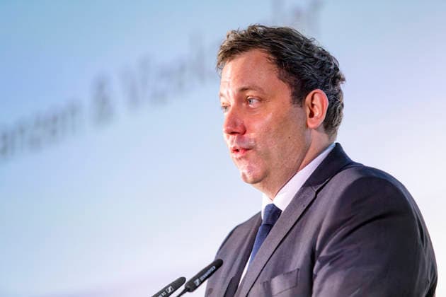 Lars Klingbeil besucht Filmwirtschaft EUR, Deutschland, Berlin. 12.02.2026: Bundesfinanzminister und Vizekanzler Lars Klingbeil (SPD) besucht den Deutschen Produzententag 2026 in Berlin. Unter dem Motto Gemeinsam stärker: Deutschlands Filmwirtschaft im internationalen Wettbewerb bringt der Deutsche Produzententag 2026 vor Eröffnung der Berlinale zentrale Akteurinnen und Akteure der nationalen und internationalen Filmwirtschaft zusammen.