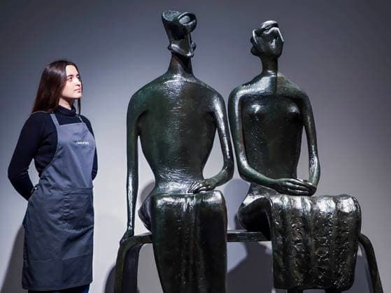 . 12 02 2026. London, United Kingdom. Henry Moore s King and Queen. Henry Moore s masterpiece King and Queen. One of the artist s most celebrated sculptures and the only example of this masterpiece in private hands. Estimated value of Â£10,000,000-15,000,000 Offered at auction for the first time Held in the same private British collection for over 70 years First cast in an edition of four and the only remaining example still in private hands To be offered in Christie s 20th 21st Century: London Evening Sale on the 5th March  xMartynxWheatleyx xi-Imagesx IIM-26564-0003