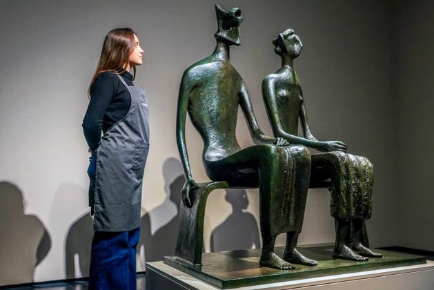 . 12 02 2026. London, United Kingdom. Henry Moore s King and Queen. Henry Moore s masterpiece King and Queen. One of the artist s most celebrated sculptures and the only example of this masterpiece in private hands. Estimated value of Â£10,000,000-15,000,000 Offered at auction for the first time Held in the same private British collection for over 70 years First cast in an edition of four and the only remaining example still in private hands To be offered in Christie s 20th 21st Century: London Evening Sale on the 5th March  xMartynxWheatleyx xi-Imagesx IIM-26564-0005