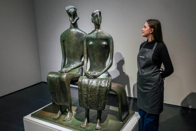 . 12 02 2026. London, United Kingdom. Henry Moore s King and Queen. Henry Moore s masterpiece King and Queen. One of the artist s most celebrated sculptures and the only example of this masterpiece in private hands. Estimated value of Â£10,000,000-15,000,000 Offered at auction for the first time Held in the same private British collection for over 70 years First cast in an edition of four and the only remaining example still in private hands To be offered in Christie s 20th 21st Century: London Evening Sale on the 5th March  xMartynxWheatleyx xi-Imagesx IIM-26564-0010