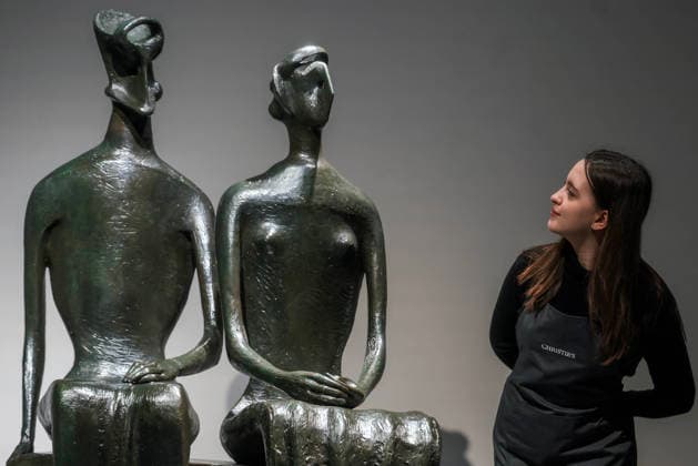 . 12 02 2026. London, United Kingdom. Henry Moore s King and Queen. Henry Moore s masterpiece King and Queen. One of the artist s most celebrated sculptures and the only example of this masterpiece in private hands. Estimated value of Â£10,000,000-15,000,000 Offered at auction for the first time Held in the same private British collection for over 70 years First cast in an edition of four and the only remaining example still in private hands To be offered in Christie s 20th 21st Century: London Evening Sale on the 5th March  xMartynxWheatleyx xi-Imagesx IIM-26564-0016