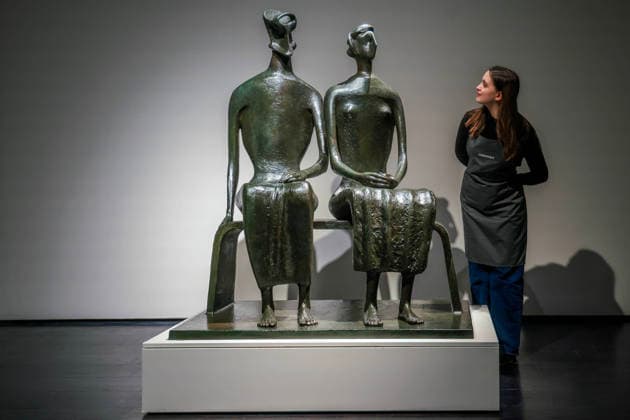 . 12 02 2026. London, United Kingdom. Henry Moore s King and Queen. Henry Moore s masterpiece King and Queen. One of the artist s most celebrated sculptures and the only example of this masterpiece in private hands. Estimated value of Â£10,000,000-15,000,000 Offered at auction for the first time Held in the same private British collection for over 70 years First cast in an edition of four and the only remaining example still in private hands To be offered in Christie s 20th 21st Century: London Evening Sale on the 5th March  xMartynxWheatleyx xi-Imagesx IIM-26564-0017