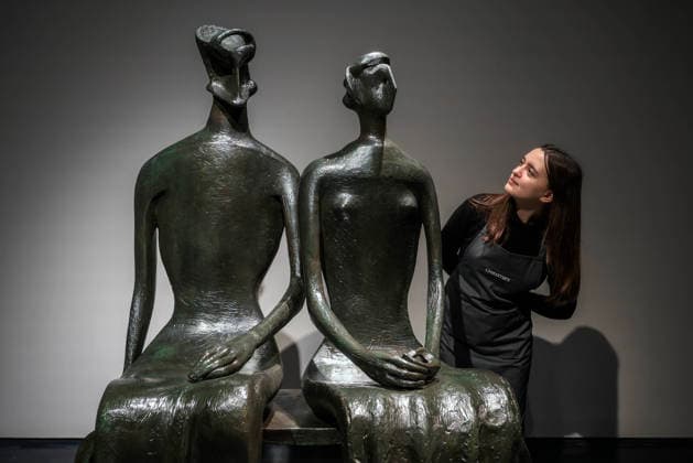 . 12 02 2026. London, United Kingdom. Henry Moore s King and Queen. Henry Moore s masterpiece King and Queen. One of the artist s most celebrated sculptures and the only example of this masterpiece in private hands. Estimated value of Â£10,000,000-15,000,000 Offered at auction for the first time Held in the same private British collection for over 70 years First cast in an edition of four and the only remaining example still in private hands To be offered in Christie s 20th 21st Century: London Evening Sale on the 5th March  xMartynxWheatleyx xi-Imagesx IIM-26564-0019