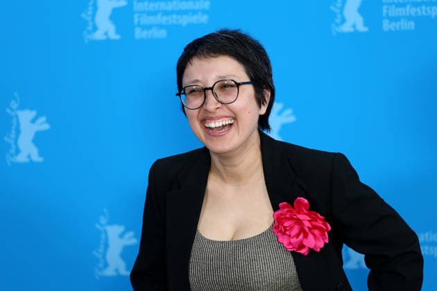 February 12, 2026, Berlin, Germany: Afghan director and lead actor Shahrbanoo Sadat poses during the photocall for No Good Men at the 76th Berlin International Film Festival (Berlinale) in Berlin. The festival runs from Feb. 12 to 22, 2026. Berlin Germany  - ZUMAf146 20260212_zip_f146_003 Copyright: xRouzbehxFouladix