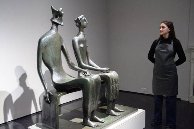 Christie s Unveils Henry Moore s King and Queen Sculpture at Christie s King Street, London, UK - 12 February, 2026 A staff member views King and Queen by Henry Moore (est. Â£10m -15m) which is to be offered at auction for the first time in Christie™s 20th 21st Century: London Evening Sale on the 5th March 2026 at Christie s King Street in London, England, UK on Thursday 12 February, 2026., Credit:Justin Ng Avalon UK, England, London, Christie s King Street  Copyright: xJustinxNgx xAvalonx 1074374991