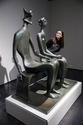 Christie s Unveils Henry Moore s King and Queen Sculpture at Christie s King Street, London, UK - 12 February, 2026 A staff member views King and Queen by Henry Moore (est. Â£10m -15m) which is to be offered at auction for the first time in Christie™s 20th 21st Century: London Evening Sale on the 5th March 2026 at Christie s King Street in London, England, UK on Thursday 12 February, 2026., Credit:Justin Ng Avalon UK, England, London, Christie s King Street  Copyright: xJustinxNgx xAvalonx 1074375007