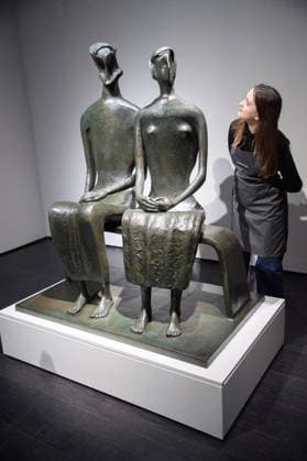 Christie s Unveils Henry Moore s King and Queen Sculpture at Christie s King Street, London, UK - 12 February, 2026 A staff member views King and Queen by Henry Moore (est. Â£10m -15m) which is to be offered at auction for the first time in Christie™s 20th 21st Century: London Evening Sale on the 5th March 2026 at Christie s King Street in London, England, UK on Thursday 12 February, 2026., Credit:Justin Ng Avalon UK, England, London, Christie s King Street  Copyright: xJustinxNgx xAvalonx 1074375030