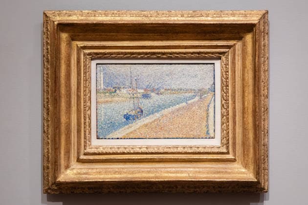 George Seurat Seurat and the Sea exhibition at the Courtauld Gallery in London, UK 12 February 2026 Study for The Channel at Gravelines, Petit-Fort Philippe on 12 February 2026, as part of the exhibition Seurat and the Sea, devoted to the artist™s seascapes., Credit:Pete Speller Avalon  Copyright: xPetexSpellerx xAvalonx 1074377998