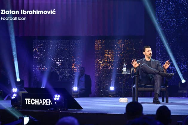 STOCKHOLM, SWEDEN 20260212 Zlatan Ibrahimovic speaks on the topic Inside the Zlatan mindset Building a Global Legacy and Brand at the international tech event Techarena at Strawberry Arena in Stockholm STOCKHOLM SWEDEN x10060x  Copyright: xHenrikxMontgomery TTx TECHARENA hV4DJKBWMpg