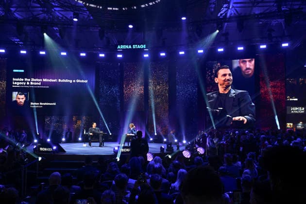 STOCKHOLM, SWEDEN 20260212 Zlatan Ibrahimovic speaks on the topic Inside the Zlatan mindset Building a Global Legacy and Brand at the international tech event Techarena at Strawberry Arena in Stockholm STOCKHOLM SWEDEN x10060x  Copyright: xHenrikxMontgomery TTx TECHARENA mDc_KF0-yy0
