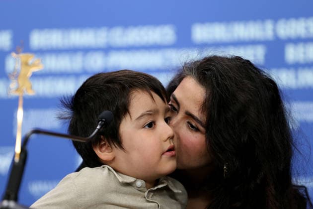 February 12, 2026, Berlin, Germany: Laila Mahmudi (L) and Liam Hussaini attend the press conference for No Good Men (Berlinale Special Gala) at the 76th Berlin International Film Festival (Berlinale) in Berlin. The festival runs from Feb. 12 to 22, 2026. Berlin Germany  - ZUMAf146 20260212_zip_f146_051 Copyright: xRouzbehxFouladix