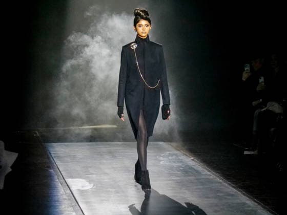 February 11, 2026, New York, New York, USA: The runway and backstage scene at the NYFW Zang Toi runway show. .World - renowned Malaysian born fashion designer.known for his luxury couture timeless glamorous.designs that emphasize the female form. New York USA - ZUMAh156 20260211_znp_h156_008 Copyright: xMiloxHessx