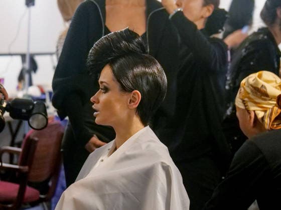 February 11, 2026, New York, New York, USA: The backstage scene at the NYFW Zang Toi runway show. .World - renowned Malaysian born fashion designer.known for his luxury couture timeless glamorous.designs that emphasize the female form. New York USA - ZUMAh156 20260211_znp_h156_019 Copyright: xMiloxHessx