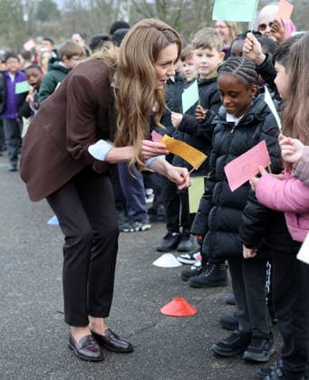 . 12 02 2026. London, United Kingdom. Kate Middleton, the Princess of Wales, during a visit to Castle Hill Academy in Croydon, South London.  xPoolx xi-Imagesx IIM-26565-0025
