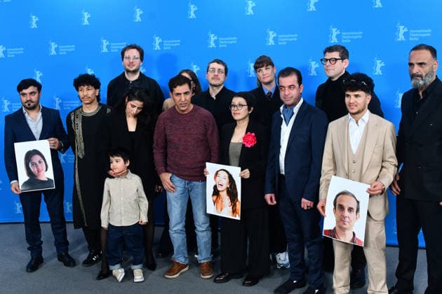 76th Berlinale Berlin International Film Festival Photocall Berlin Germany 76th Berlinale Berlin International Film Festival Opening Movie Laila Mahmudi, Liam Hussaini, Anwar Hashimi, Shahrbanoo Sadat and Katja Adomeit and crew pose at the No Good Men photocall Thomas Bohlen Starface 2026 02 12 453004 2026 02 12 Berlin Germany  Copyright: xThomasxBohlenx STAR_453004_001