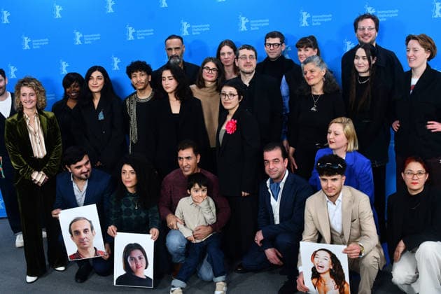 76th Berlinale Berlin International Film Festival Photocall Berlin Germany 76th Berlinale Berlin International Film Festival Opening Movie Laila Mahmudi, Liam Hussaini, Anwar Hashimi, Shahrbanoo Sadat and Katja Adomeit and crew pose at the No Good Men photocall Thomas Bohlen Starface 2026 02 12 453004 2026 02 12 Berlin Germany  Copyright: xThomasxBohlenx STAR_453004_029