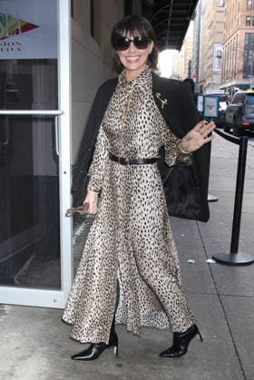 NEW YORK, NY- FEBRUARY 12: Constance Zimmer seen arriving at Sherri talk show on February 12 , 2026 in New York City. Copyright: xRWx