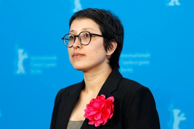 Shahrbanoo Sadat beim Photocall zum Kinofilm No Good Men Kabul Jan auf der Berlinale 2026 76. Internationale Filmfestspiele Berlin im Hotel Grand Hyatt. Berlin, 12.02.2026