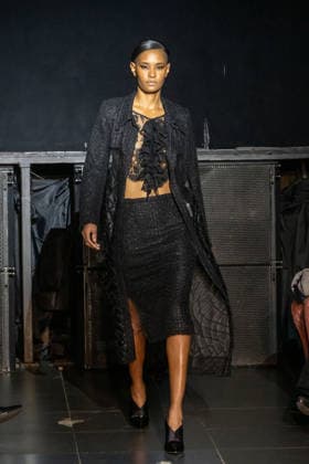 Frederick Anderson - Runway - February 2026 New York Fashion Week (NEW) Frederick Anderson - Runway - February 2026 New York Fashion Week. February 11, 2026, New York, New York, USA: A model walks the runway at the Frederick Anderson fashion show during New York Fashion Week at Nebula on February 11, 2026 in New York City. (Credit: M10s TheNews2) (Foto: M10s Thenews2 imago images) Frederick Anderson - Runway - February 2026 New York Fashion Week  Copyright: xRonxAdarx