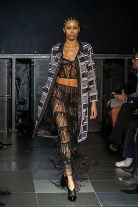 Frederick Anderson - Runway - February 2026 New York Fashion Week (NEW) Frederick Anderson - Runway - February 2026 New York Fashion Week. February 11, 2026, New York, New York, USA: A model walks the runway at the Frederick Anderson fashion show during New York Fashion Week at Nebula on February 11, 2026 in New York City. (Credit: M10s TheNews2) (Foto: M10s Thenews2 imago images) Frederick Anderson - Runway - February 2026 New York Fashion Week  Copyright: xRonxAdarx