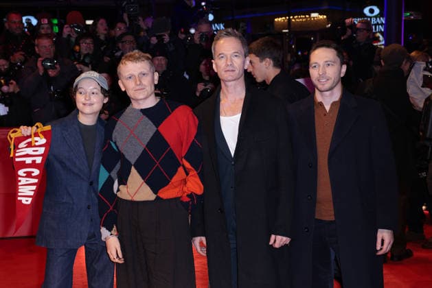 Ken Petrie, Neil Patrick Harris, George Jaques und Bella Ramsey bei der Eroeffnung der 76. Berlinale Internationale Filmfestspiele mit der - No Good Men- Film Premiere am 12.02.2026 in Berlin Berlinale Opening 2026 mit der -No Good Men- Film Premiere in Berlin