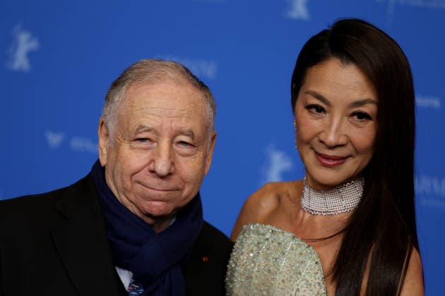 February 12, 2026, Berlin, Germany: Malaysian actress Michelle Yeoh (R) and her husband Jean Todt pose on the red carpet at the opening ceremony of the 76th Berlin International Film Festival (Berlinale), which is Europe s first major film festival of the year, in Berlin. The festival runs from February 12 to 22, 2026. Berlin Germany - ZUMAf146 20260212_zip_f146_066 Copyright: xRouzbehxFouladix