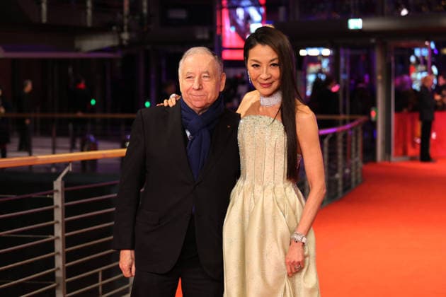 February 12, 2026, Berlin, Germany: Malaysian actress Michelle Yeoh (R) and her husband Jean Todt pose on the red carpet at the opening ceremony of the 76th Berlin International Film Festival (Berlinale), which is Europe s first major film festival of the year, in Berlin. The festival runs from February 12 to 22, 2026. Berlin Germany - ZUMAf146 20260212_zip_f146_067 Copyright: xRouzbehxFouladix