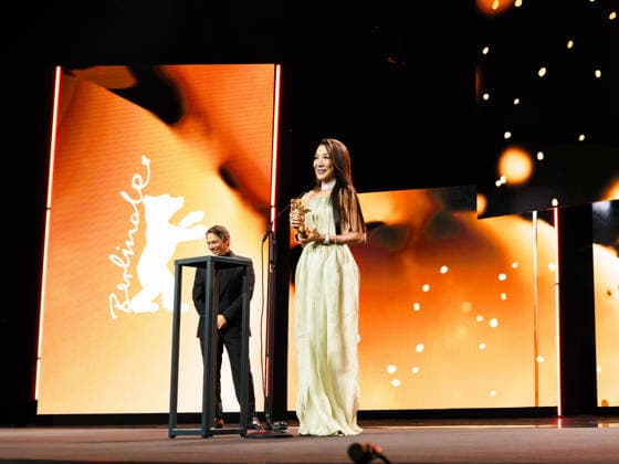 Opening Ceremony , Berlinale Palast , Berlin, Germany Michelle Yeoh accepts the Honorary Golden Bear during the Opening Ceremony for the Berlinale (Berlin Film Festival) at Berlinale Palast , Berlin, , Germany on 12 February 2026., Credit:Julie Edwards Avalon  Copyright: xJuliexEdwardsx xAvalonx 1074485407