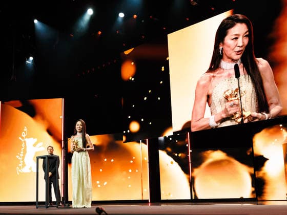 Opening Ceremony , Berlinale Palast , Berlin, Germany Michelle Yeoh accepts the Honorary Golden Bear during the Opening Ceremony for the Berlinale (Berlin Film Festival) at Berlinale Palast , Berlin, , Germany on 12 February 2026., Credit:Julie Edwards Avalon  Copyright: xJuliexEdwardsx xAvalonx 1074485417