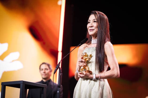 Opening Ceremony , Berlinale Palast , Berlin, Germany Michelle Yeoh accepts the Honorary Golden Bear during the Opening Ceremony for the Berlinale (Berlin Film Festival) at Berlinale Palast , Berlin, , Germany on 12 February 2026., Credit:Julie Edwards Avalon  Copyright: xJuliexEdwardsx xAvalonx 1074485602