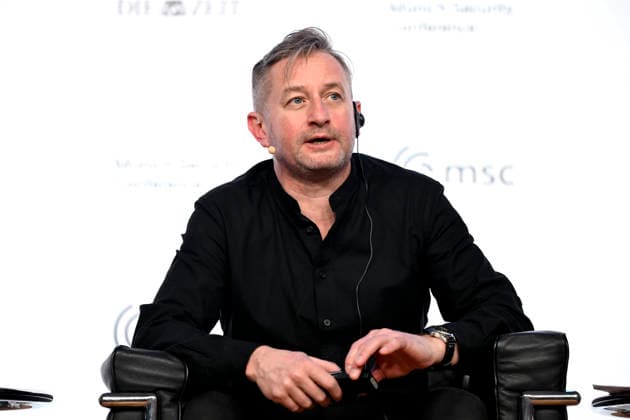 Der ukrainische Schriftsteller Serhij Zhadan auf der Veranstaltung Ukraine™s Uncertain Future im Rahmen der MSC Security & Literature Series der Münchner Sicherheitskonferenz 2026. München, 12.02.2026 Bayern Deutschland Copyright: xDwixAnoraganingrumx
