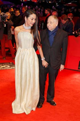 Michelle Yeoh mit Dhemann Jean Todt bei der Festivaleröffnung mit der Premiere des Kinofilms No Good Men auf der Berlinale 2026 76. Internationale Filmfestspiele Berlin im Berlinale Palast. Berlin, 12.02.2026