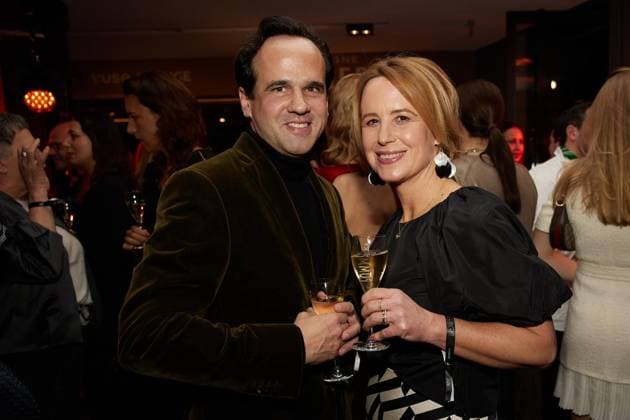 Berlin Opening Night ** NUR FÜR REDAKTIONELLE ZWECKE ** EDITORIAL USE ONLY **<p>Verlegerin Julia Becker und Christian Stocker kommen zur Berlin Opening Night ins Hotel Stue. Die Night findet im Rahmen der Berlinale statt. Deutschland Berlin Berlin Copyright: JörgxCarstensen