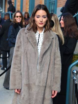 NYFW - Carolina Herrera Outside Olivia Palermo attends the Carolina Herrera show during the New York Fashion Week, NY on February 12, 2026. Photo by Charles Guerin ABACAPRESS.COM New York City NY United States  Copyright: xGuerinxCharles ABACAx
