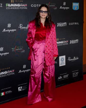 February 12, 2026, West Hollywood, California, USA: French actress, dancer, painter, and artist JULIETTE BINOCHE attends the Filming Italy Los Angeles 11th editioned carpet. West Hollywood USA - ZUMAb173 20260212_aap_b173_040 Copyright: xBillyxBennightx