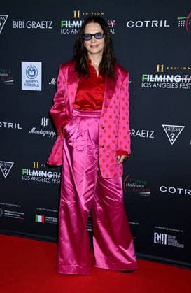 Filming Italy Los Angeles Festival 2026 Juliette Binoche arriving to Filming Italy Los Angeles Festival 2026 held at the Directors Guild Theatre on February 12, 2026 in Los Angeles, Ca. Los Angeles Directors Guild Theatre California USA Copyright: xTammiexArroyox xAFF-USA.comx