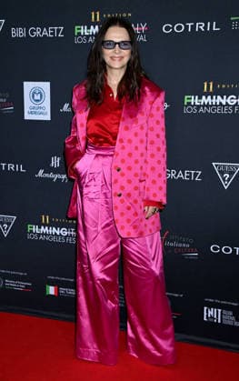 Filming Italy Los Angeles Festival 2026 Juliette Binoche arriving to Filming Italy Los Angeles Festival 2026 held at the Directors Guild Theatre on February 12, 2026 in Los Angeles, Ca. Los Angeles Directors Guild Theatre California USA Copyright: xTammiexArroyox xAFF-USA.comx