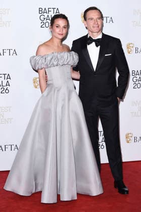 Alicia Vikander mit Ehemann Michael Fassbender bei der BAFTA 2026 Invest in Talent Gala im Hotel Chancery Rosewood. London, 12.02.2026
