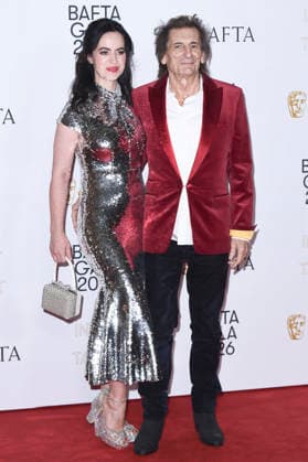 Sally Humphreys Wood mit Ehemann Ron Wood bei der BAFTA 2026 Invest in Talent Gala im Hotel Chancery Rosewood. London, 12.02.2026