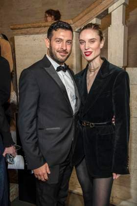 Kim Hnizdo mit Begleitung Mann zu Gast bei der Berlin Opening Night by UFA FUNKE und Gala im Rahmen der Berlinale bei den 76 Internationale Filmfestspiele Berlin im Hotel SO Das Stue am Donnerstag 12.Februar 2026 in Berlin Berlin Deutschland
