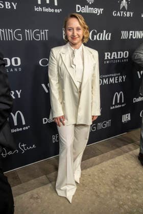 Anna Maria Mühe Muehe in weiss zu Gast bei der Berlin Opening Night by UFA FUNKE und Gala im Rahmen der Berlinale bei den 76 Internationale Filmfestspiele Berlin im Hotel SO Das Stue am Donnerstag 12.Februar 2026 in Berlin Berlin Deutschland