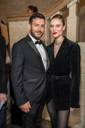 Kim Hnizdo mit Begleitung Mann zu Gast bei der Berlin Opening Night by UFA FUNKE und Gala im Rahmen der Berlinale bei den 76 Internationale Filmfestspiele Berlin im Hotel SO Das Stue am Donnerstag 12.Februar 2026 in Berlin Berlin Deutschland