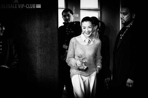 Photocall for Honorary Golden Bear , Grand Hyatt Berlin, Berlin, Germany Michelle Yeoh seen at the Photocall for Honorary Golden Bear during Berlinale (Berlin Film Festival) at Grand Hyatt Berlin, Berlin, , Germany on 13 February 2026. Editors Note: Image converted to monochrome, Credit:Julie Edwards Avalon  Copyright: xJuliexEdwardsx xAvalonx 1074597232