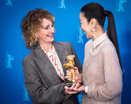 Photocall for Honorary Golden Bear , Grand Hyatt Berlin, Berlin, Germany Festival director Tricia Tuttle with Michelle Yeoh seen at the Photocall for Honorary Golden Bear during Berlinale (Berlin Film Festival) at Grand Hyatt Berlin, Berlin, , Germany on 13 February 2026., Credit:Julie Edwards Avalon  Copyright: xJuliexEdwardsx xAvalonx 1074597290