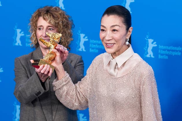 Photocall for Honorary Golden Bear , Grand Hyatt Berlin, Berlin, Germany Festival director Tricia Tuttle with Michelle Yeoh seen at the Photocall for Honorary Golden Bear during Berlinale (Berlin Film Festival) at Grand Hyatt Berlin, Berlin, , Germany on 13 February 2026., Credit:Julie Edwards Avalon  Copyright: xJuliexEdwardsx xAvalonx 1074597318