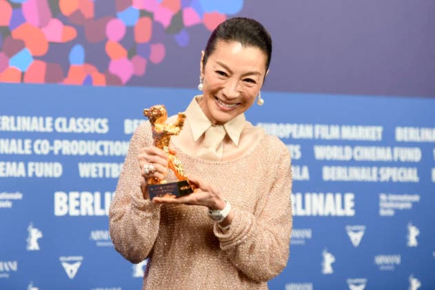 Michelle Yeoh bei der Pressekonferenz zur Verleihung des Goldenen Ehrenbären für das Lebenswerk auf der Berlinale 2026 76. Internationale Filmfestspiele Berlin im Hotel Grand Hyatt. Berlin, 13.02.2025