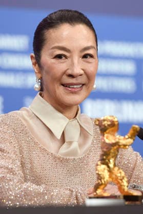 Michelle Yeoh bei der Pressekonferenz zur Verleihung des Goldenen Ehrenbären für das Lebenswerk auf der Berlinale 2026 76. Internationale Filmfestspiele Berlin im Hotel Grand Hyatt. Berlin, 13.02.2025